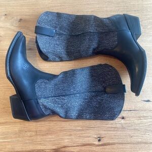 Coconuts by Matisse Western Black and Gray Heeled Boots 7.5 Women’s NWT
